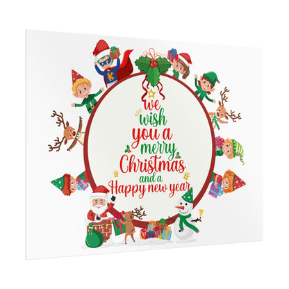 Rolled Posters - We wish you a merry christmas - [[{"value":"Wonderwear Kid"}]]