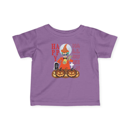 Infant Fine Jersey Tee - Holloween design by super kiddo Printify