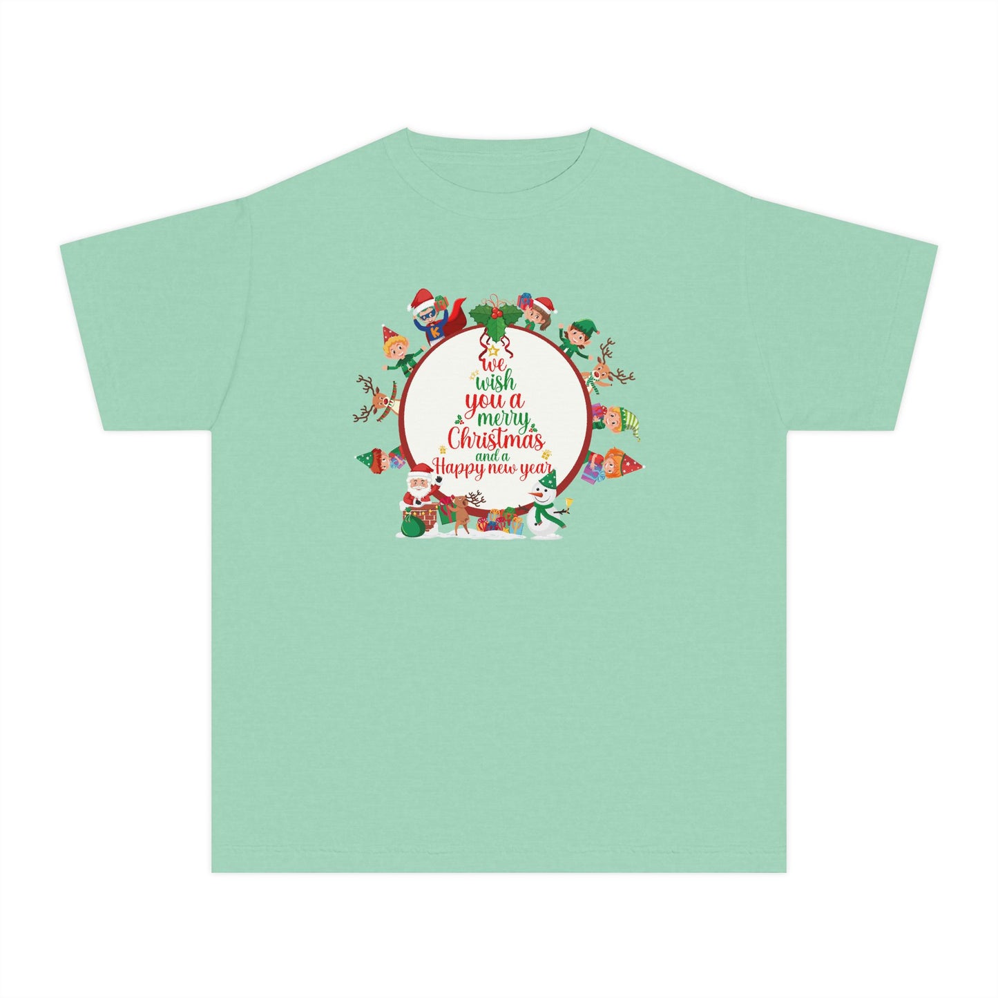 Youth Midweight Tee - We wish you a merry Christmas
