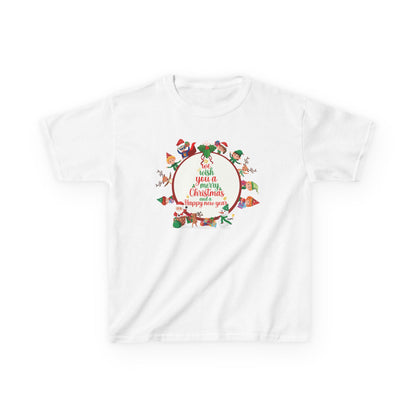 Kids Heavy Cotton™ Tee - We wish you a merry christmas - [[{"value":"Wonderwear Kid"}]]