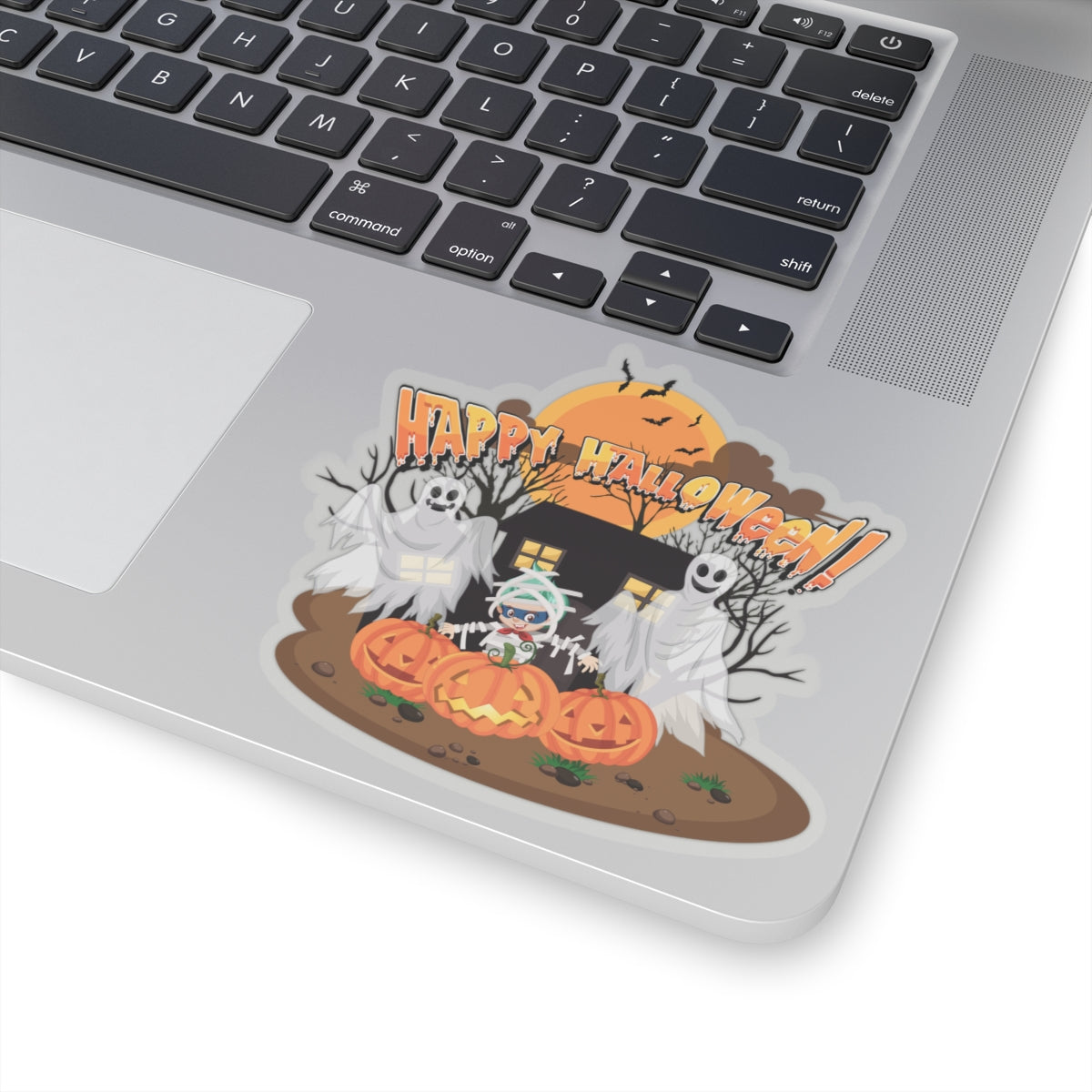 Kiss-Cut Stickers - Super kiddo with ghost - [[{"value":"Wonderwear Kid"}]]