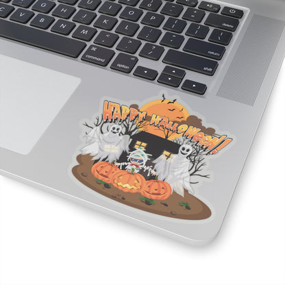 Kiss-Cut Stickers - Super kiddo with ghost - [[{"value":"Wonderwear Kid"}]]