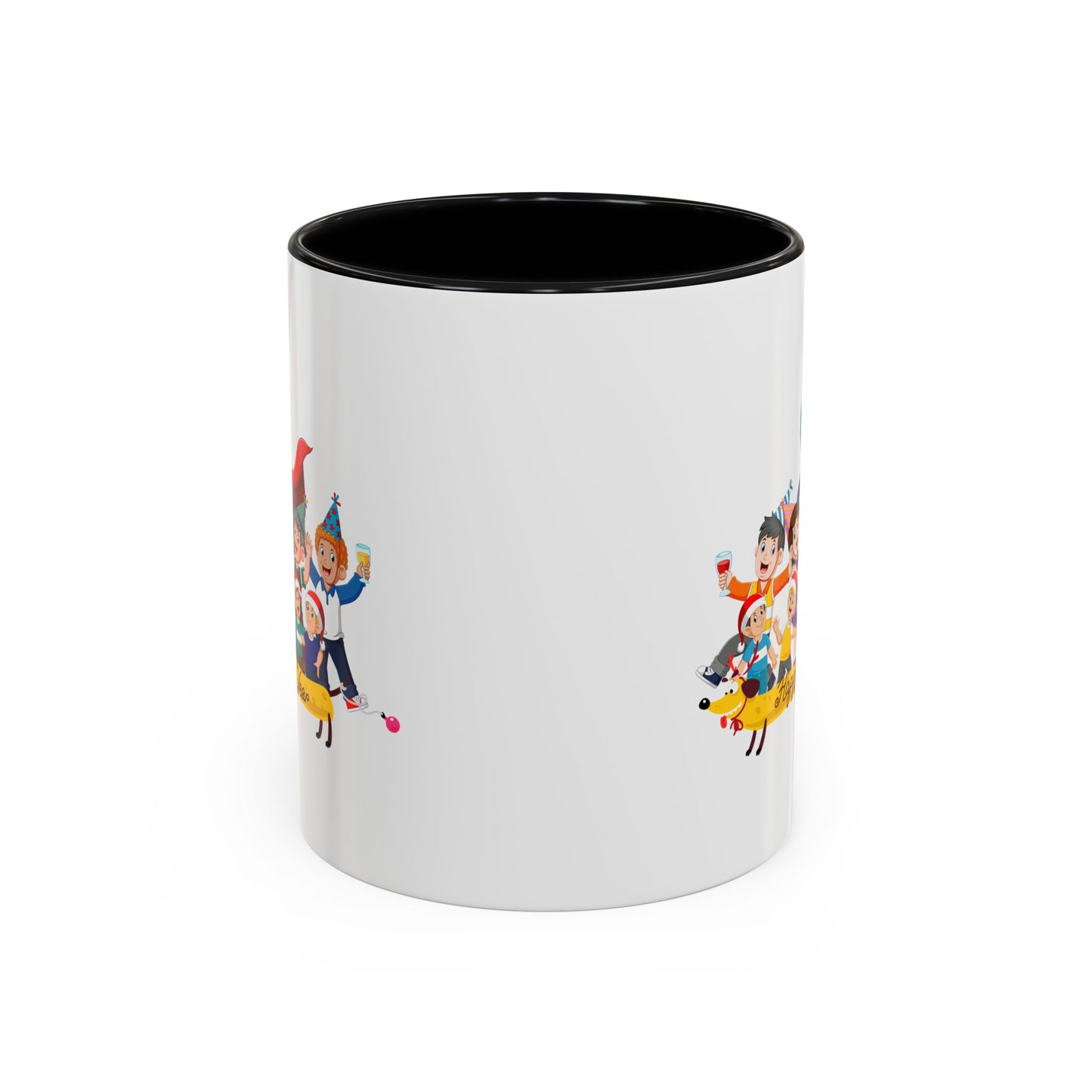 Accent Coffee Mug - Happy new year with friends