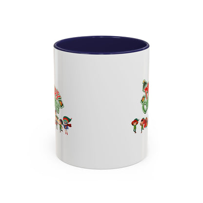 Accent Coffee Mug - Merry christmas from super friends - [[{"value":"Wonderwear Kid"}]]