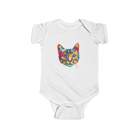 Infant Fine Jersey Bodysuit - cat