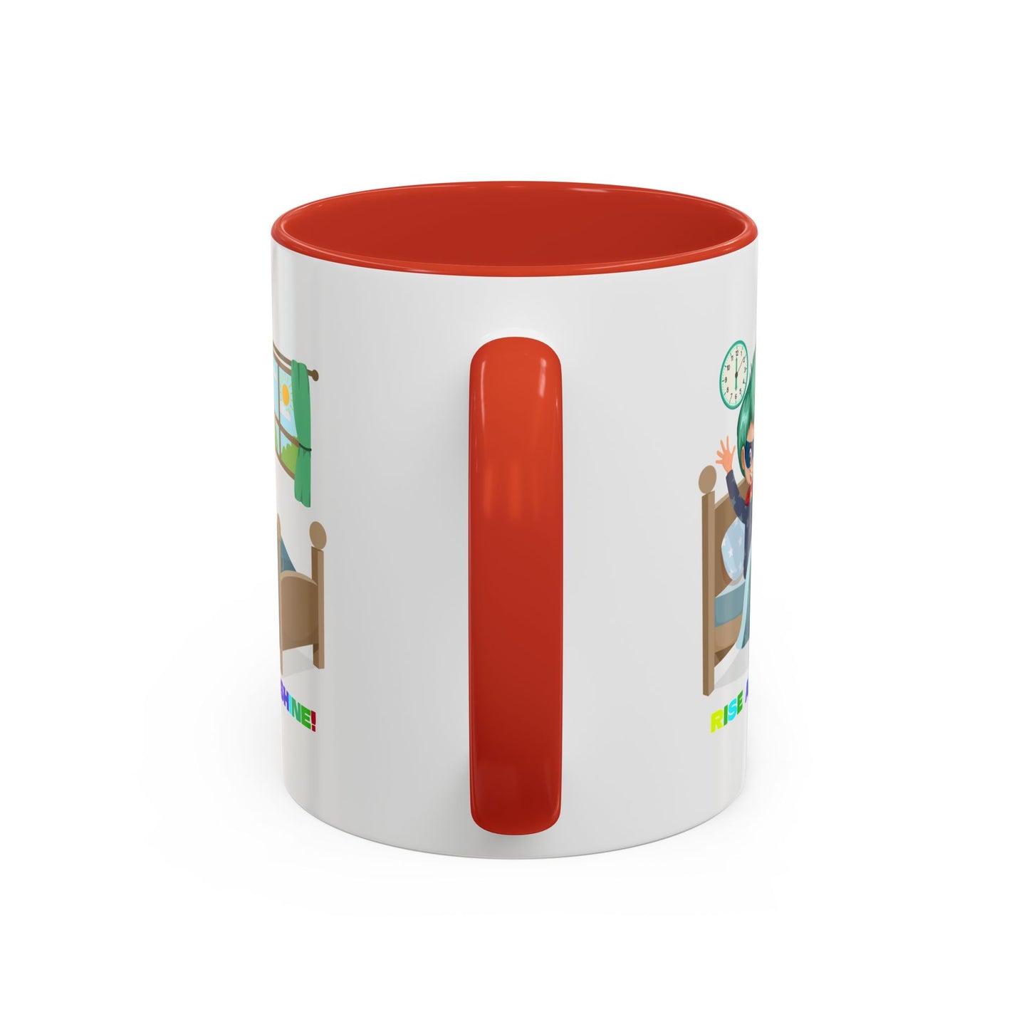 Accent Coffee Mug - Super kiddo teaches us to wake up early