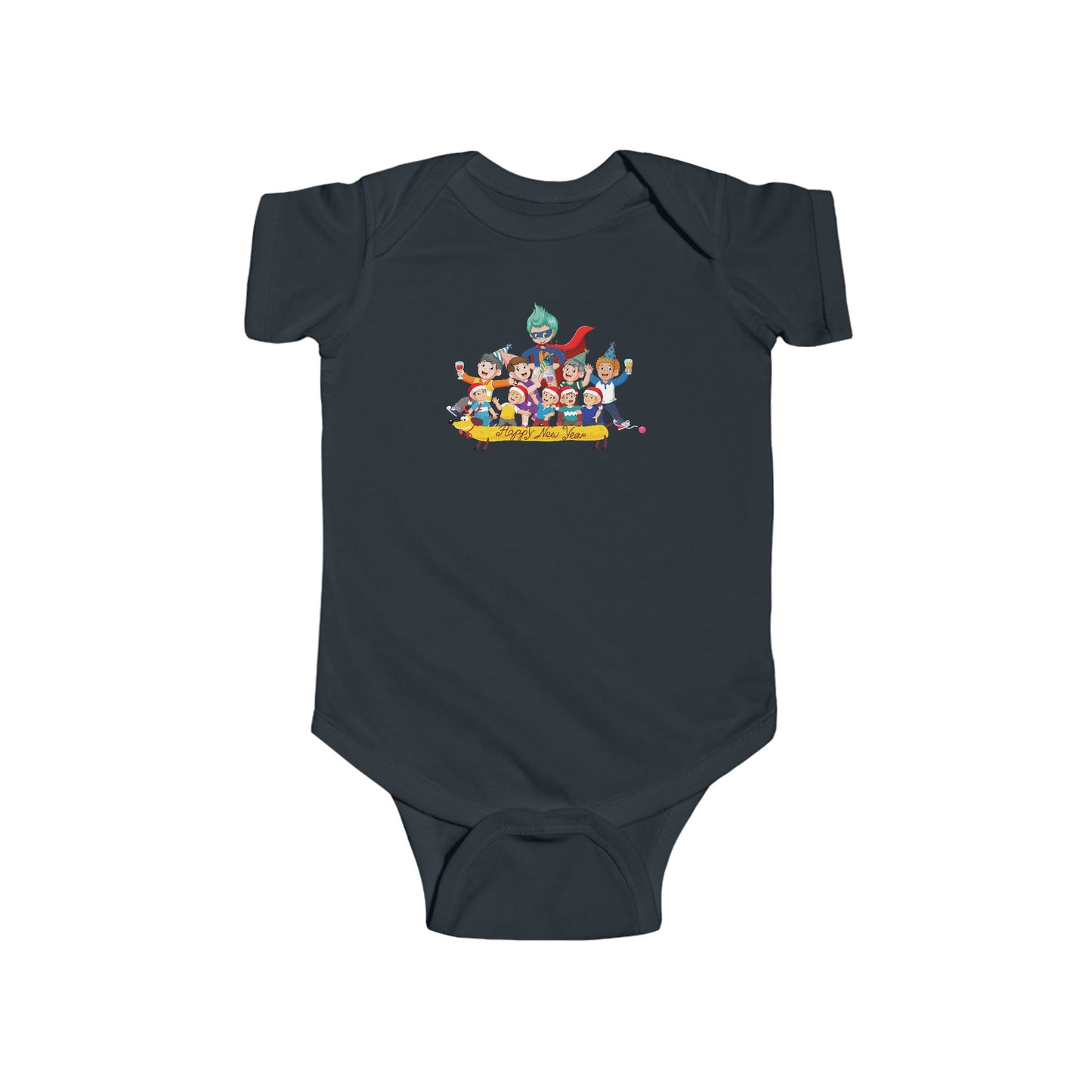 Infant Bodysuit - Happy new year with friends - [[{"value":"Wonderwear Kid"}]]