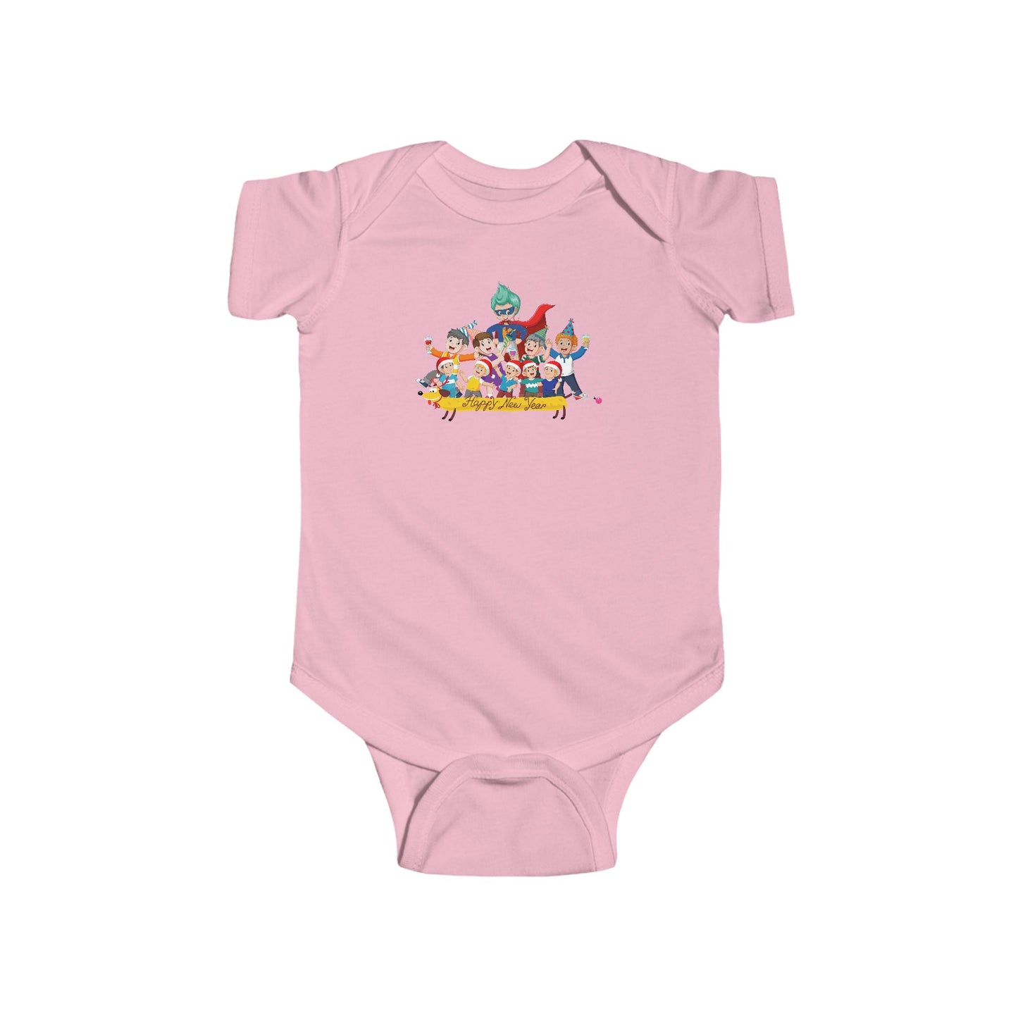 Infant Bodysuit - Happy new year with friends - [[{"value":"Wonderwear Kid"}]]