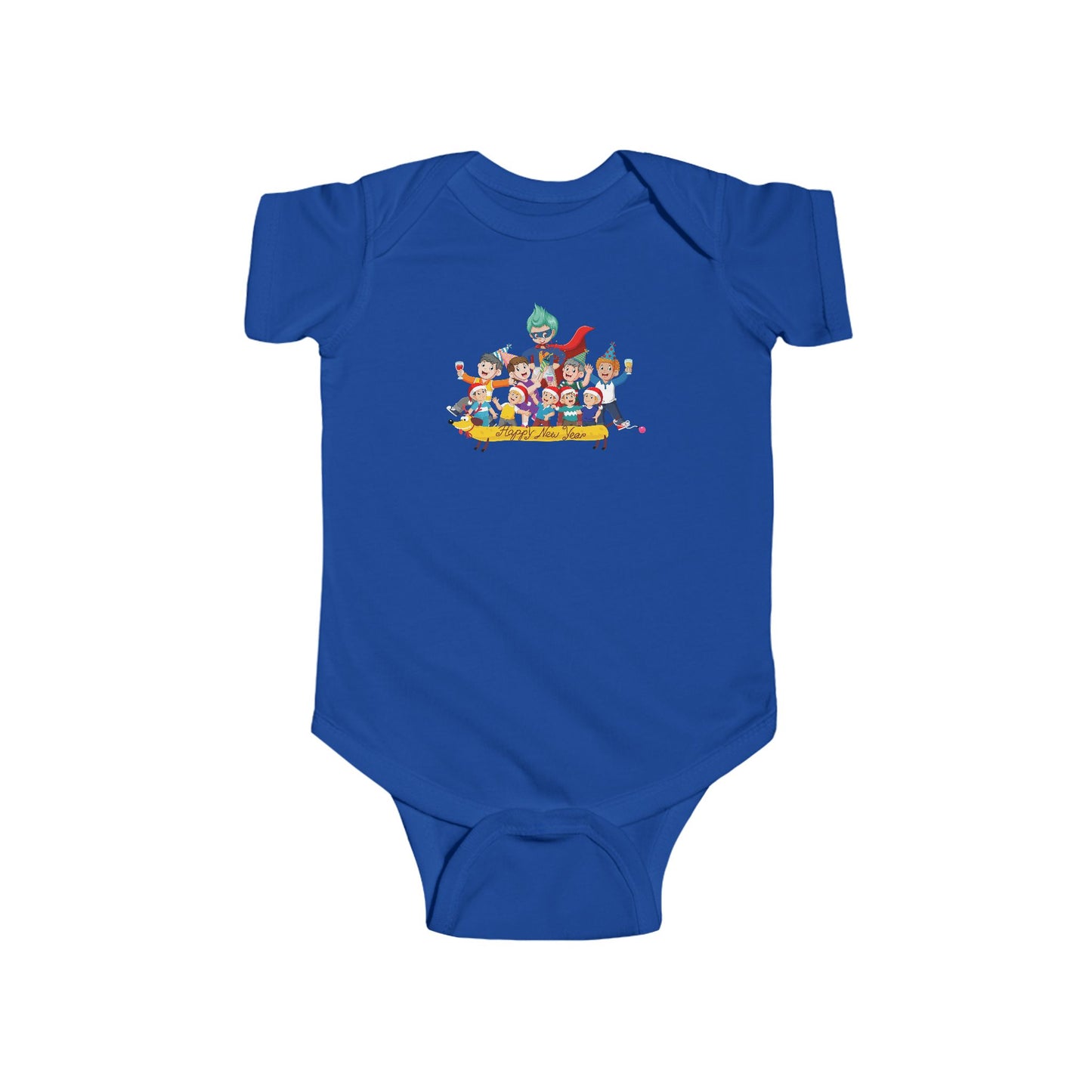 Infant Bodysuit - Happy new year with friends - [[{"value":"Wonderwear Kid"}]]