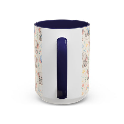 Accent Coffee Mug  (11/15 oz) - Baby Elephant Nursery