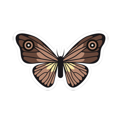 Kiss-Cut Stickers - Brown Butterfly Printify