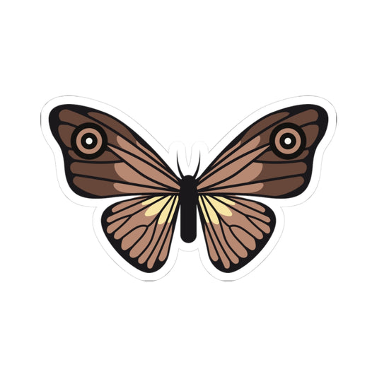 Kiss-Cut Stickers - Brown butterfly