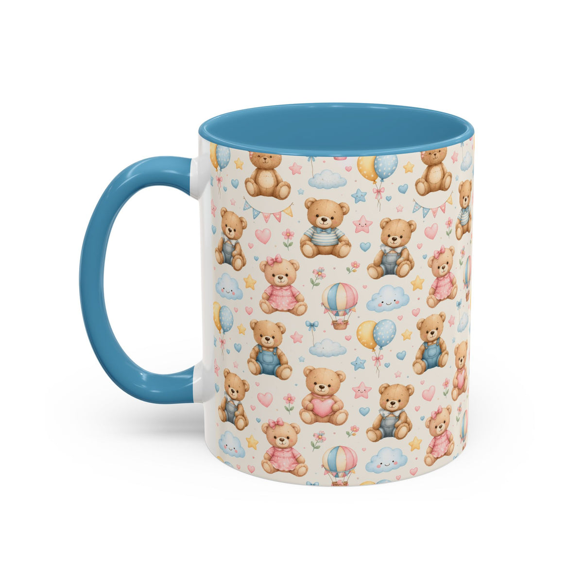 Accent Coffee Mug  (11/15 oz) - Pastel Teddy Bear Nursery