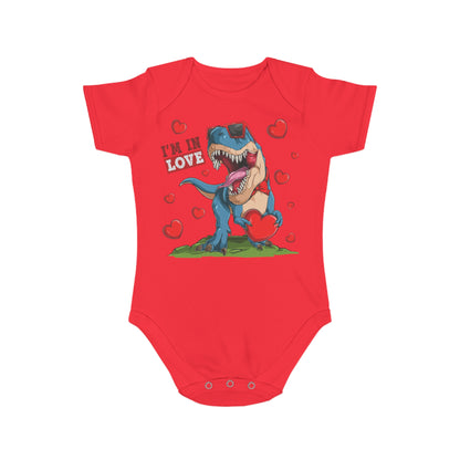 Infant Fine Jersey Bodysuit - Valentines -  Dinosaur - [[{"value":"Wonderwear Kid"}]]