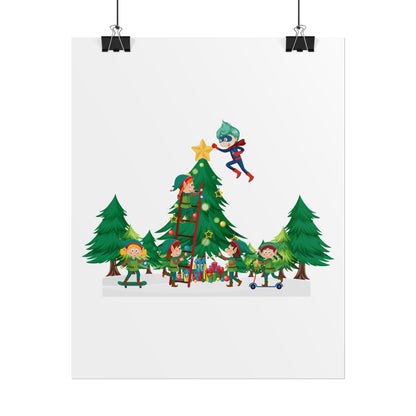 Rolled Posters - Super kiddo putting the stars - [[{"value":"Wonderwear Kid"}]]