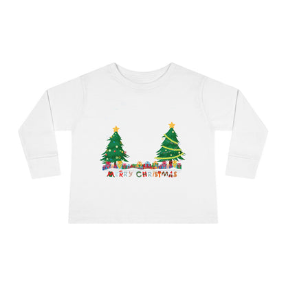 Toddler Long Sleeve Tee - Christmas and snowing - [[{"value":"Wonderwear Kid"}]]