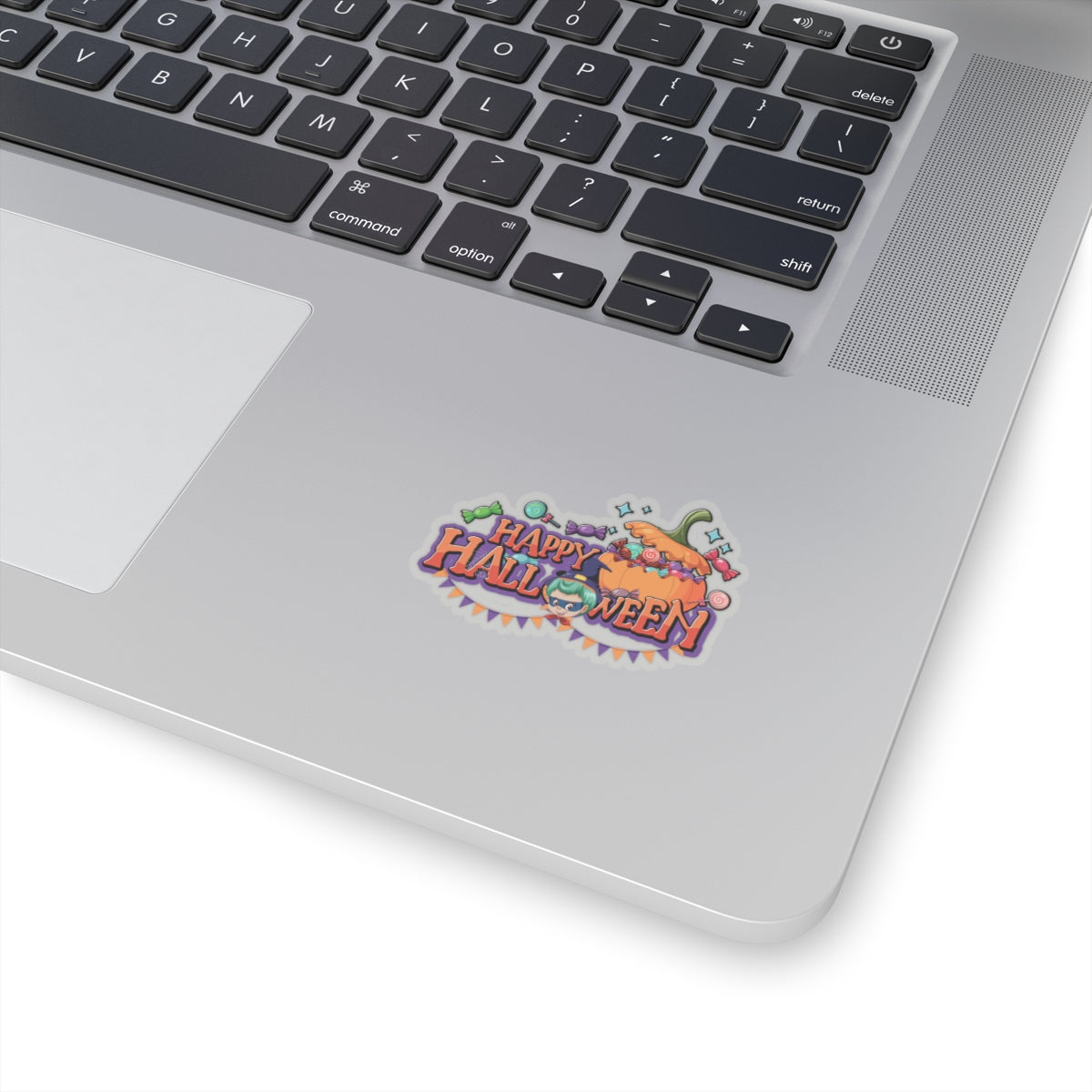 Kiss-Cut Stickers - Happy halloween banner Printify