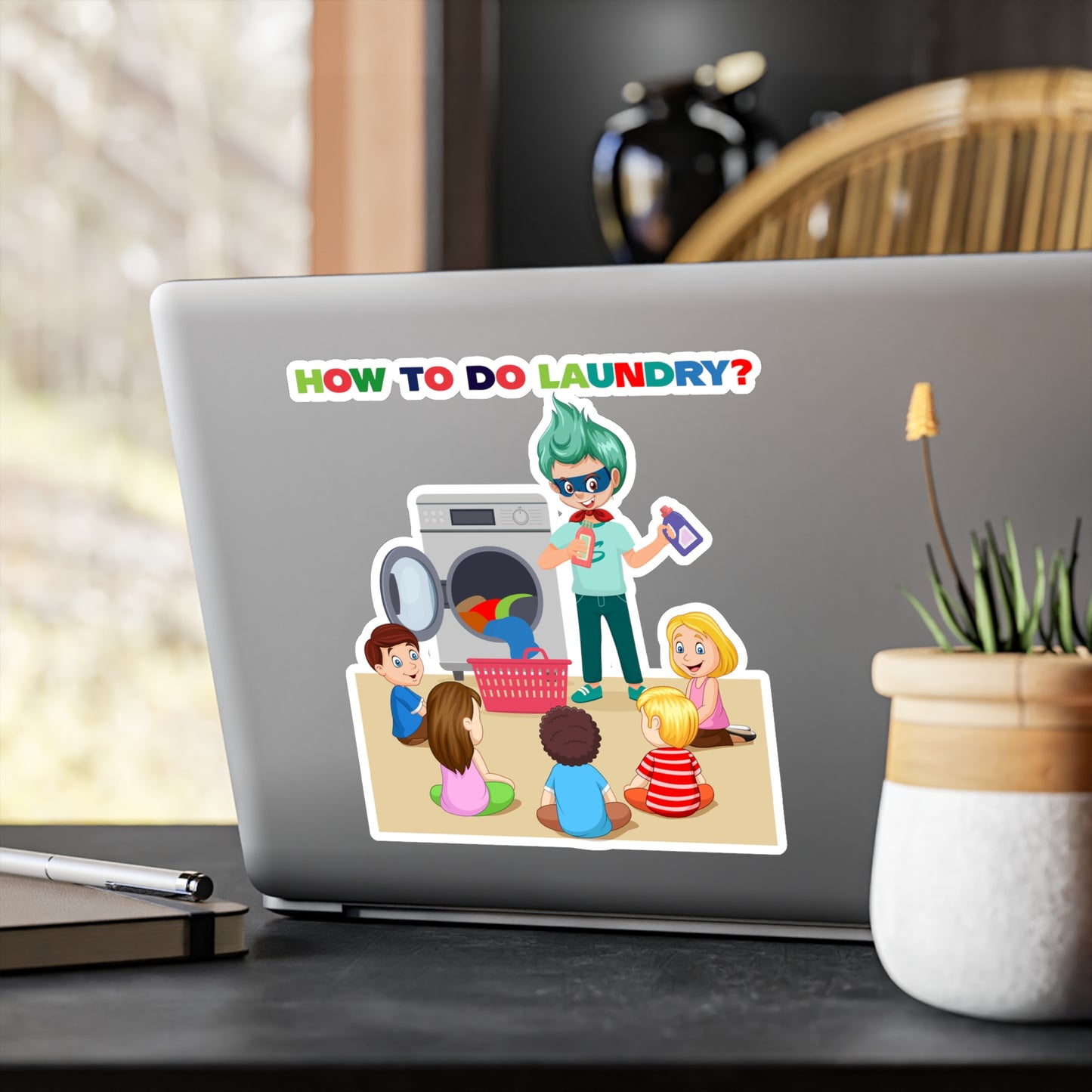 Halloween Kiss-Cut Vinyl Decals – super kiddo teaching laundry - [[{"value":"Wonderwear Kid"}]]