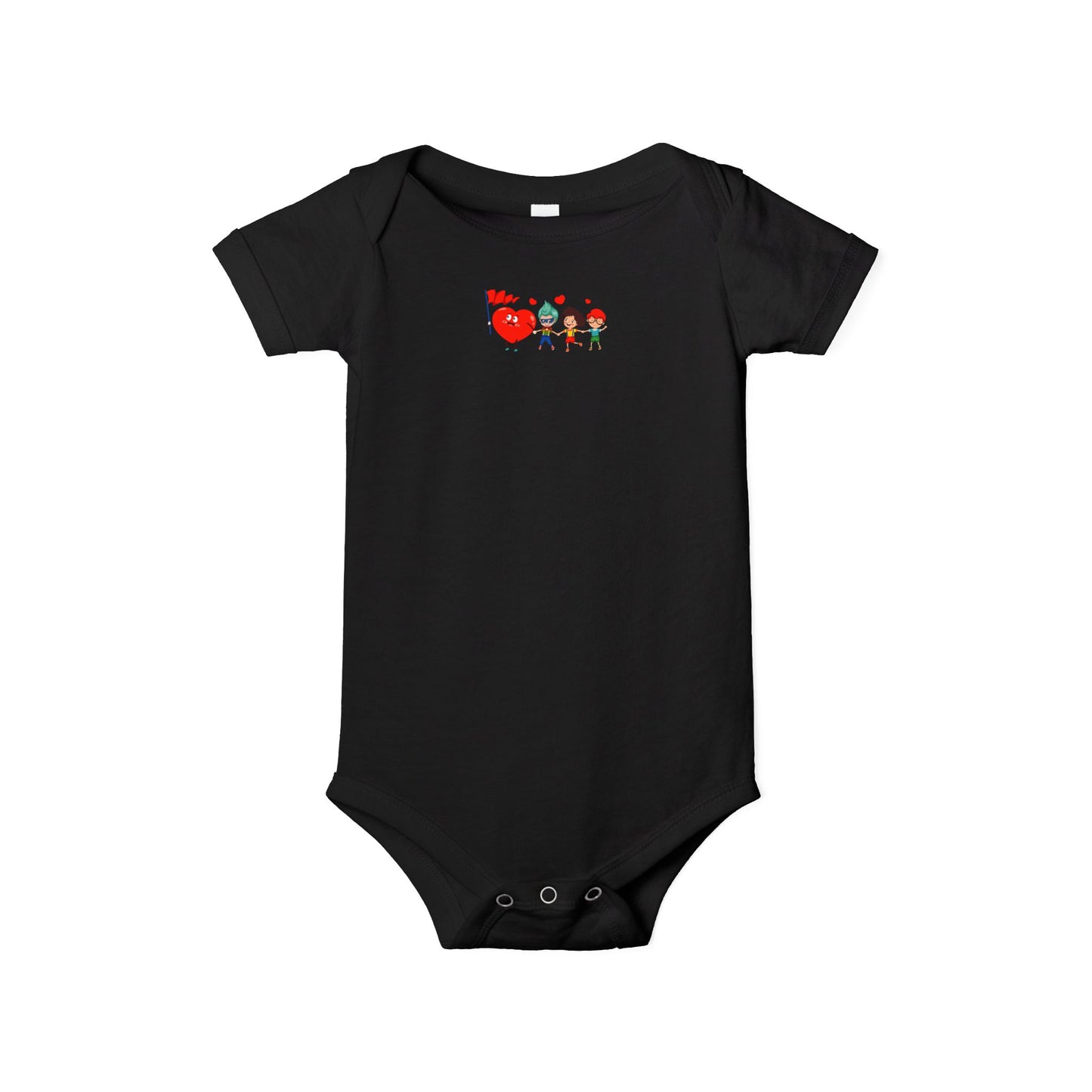 Infant Jersey One Piece - Valentines - Holding hands - [[{"value":"Wonderwear Kid"}]]