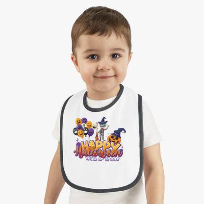 Baby Bib - Happy halloween trick or treat - [[{"value":"Wonderwear Kid"}]]