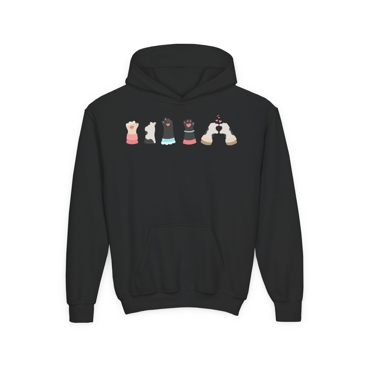 Youth Heavy Blend Hooded Sweatshirt - Paw