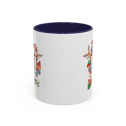 Accent Coffee Mug - Christmas alphabet with super kiddo - [[{"value":"Wonderwear Kid"}]]