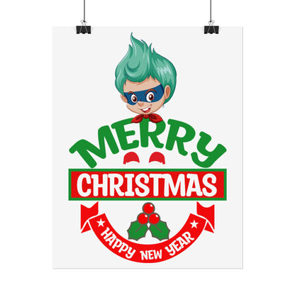 Rolled Posters - Merry chridtmas from super kiddo - [[{"value":"Wonderwear Kid"}]]