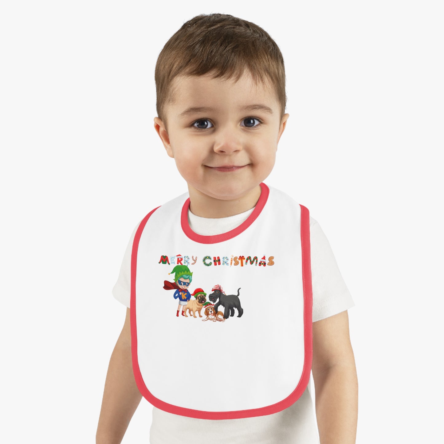 Baby Bib - Super kiddo woith pet friends