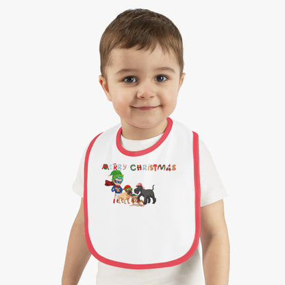 Baby Bib - Super kiddo woith pet friends - [[{"value":"Wonderwear Kid"}]]