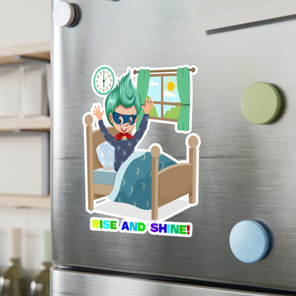 Halloween Kiss-Cut Vinyl Decals – Super kiddo teaches us to wake up early - [[{"value":"Wonderwear Kid"}]]