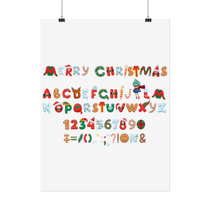 Rolled Posters - Christmas alphabet - [[{"value":"Wonderwear Kid"}]]
