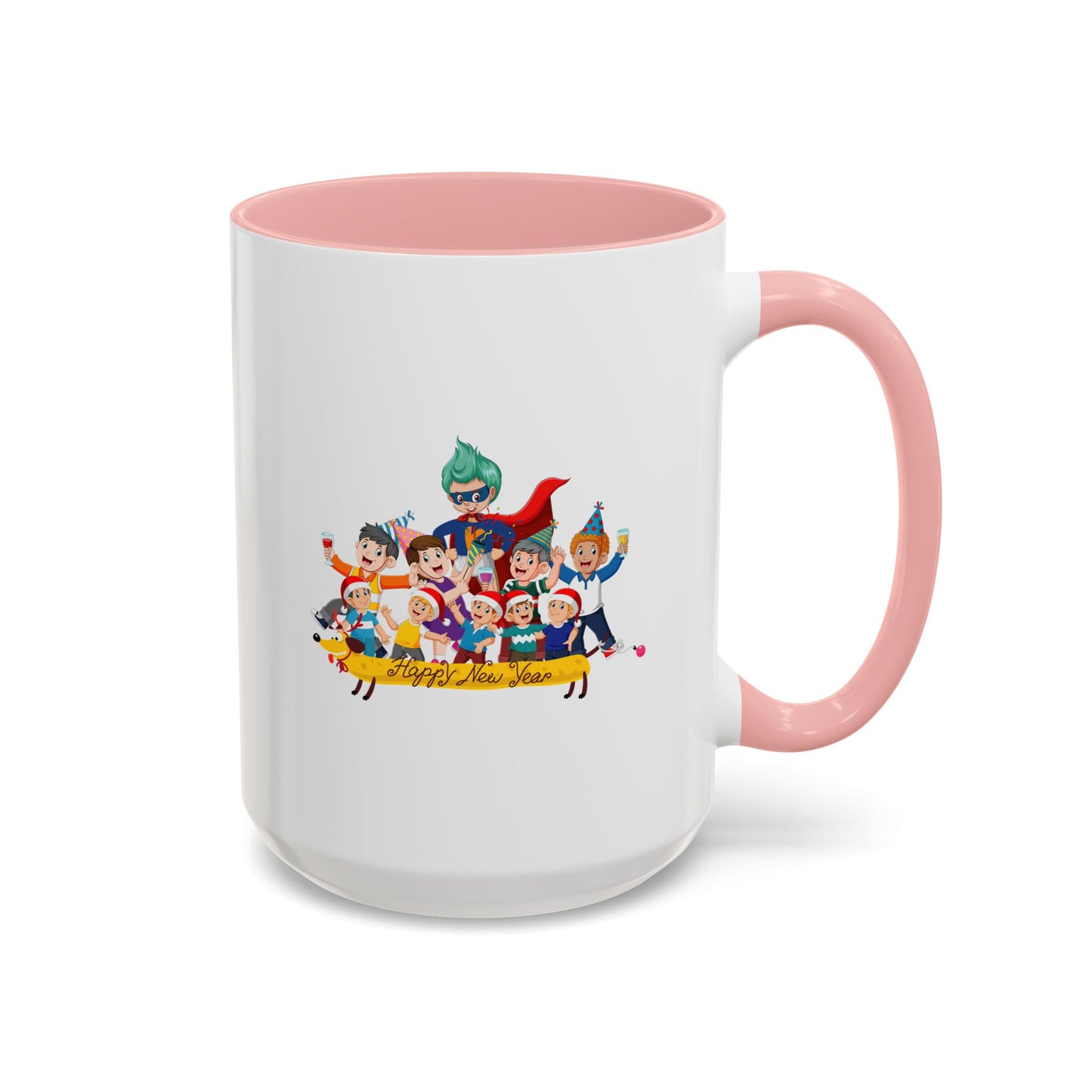 Accent Coffee Mug - Happy new year with friends