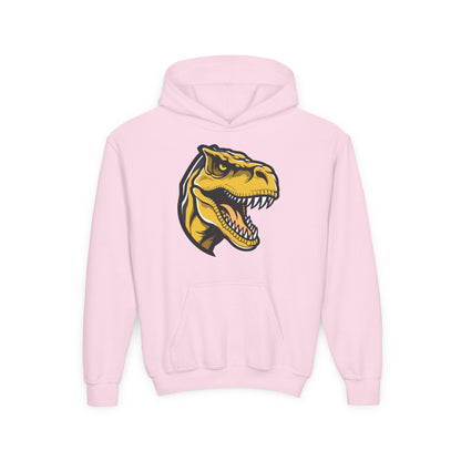 Youth Heavy Blend Hooded Sweatshirt - Tyrannosaurus rex Printify