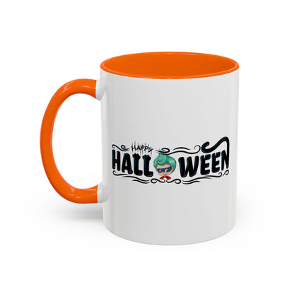 Accent Coffee Mug - Happy halloween by super kiddo Printify