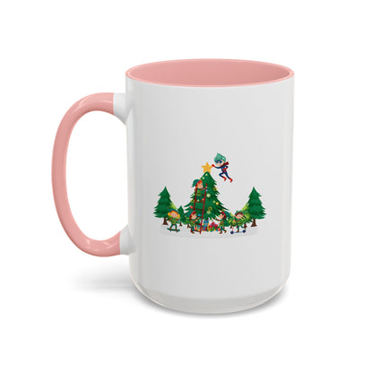 Accent Coffee Mug - Super kiddo putting the stars - [[{"value":"Wonderwear Kid"}]]