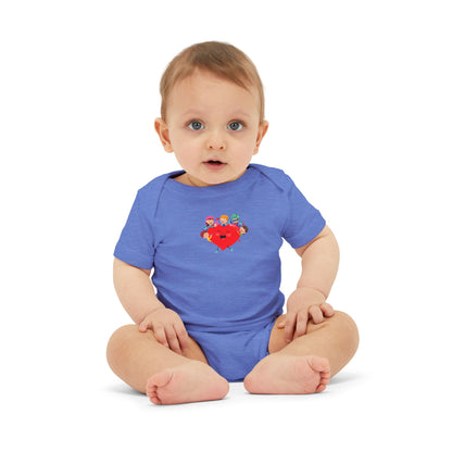 Infant Jersey One Piece - Valentines -  Super kiddo with friends - [[{"value":"Wonderwear Kid"}]]