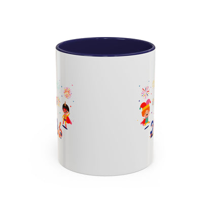 Accent Coffee Mug - Super kiddo and other hero - [[{"value":"Wonderwear Kid"}]]