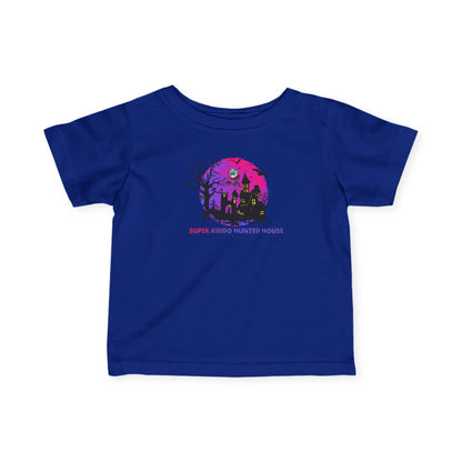 Infant Fine Jersey Tee - Super kiddo flying on hunted house - [[{"value":"Wonderwear Kid"}]]