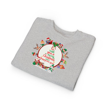 Toddler Sweatshirt - We Wish You a Merry Christmas - [[{"value":"Wonderwear Kid"}]]