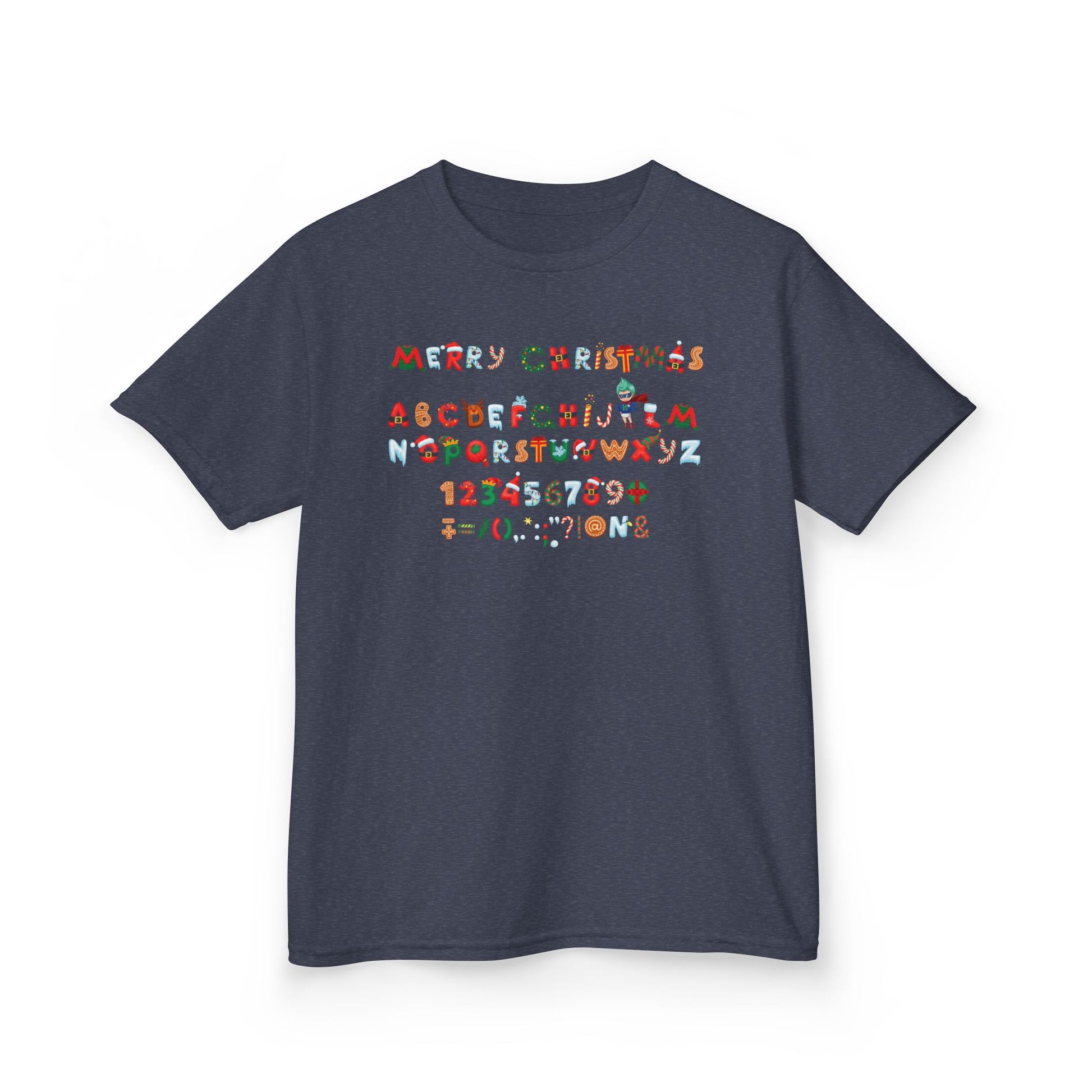 Kids Heavy Cotton™ Tee - Christmas alphabet - [[{"value":"Wonderwear Kid"}]]