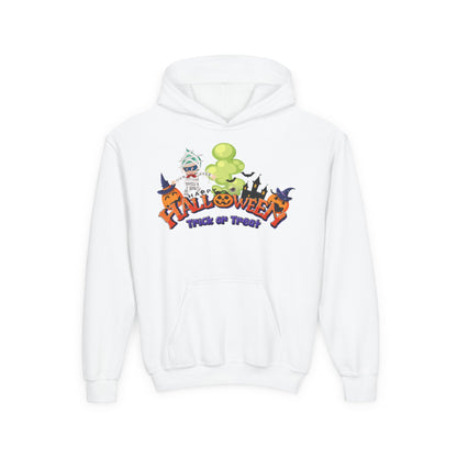 Youth Heavy Blend Hooded Sweatshirt - Trick or Treat - [[{"value":"Wonderwear Kid"}]]