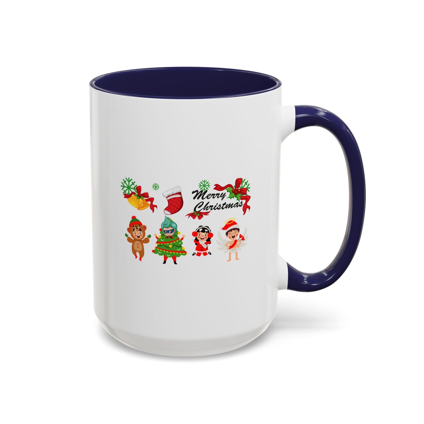Accent Coffee Mug - Merry christmas from super kid