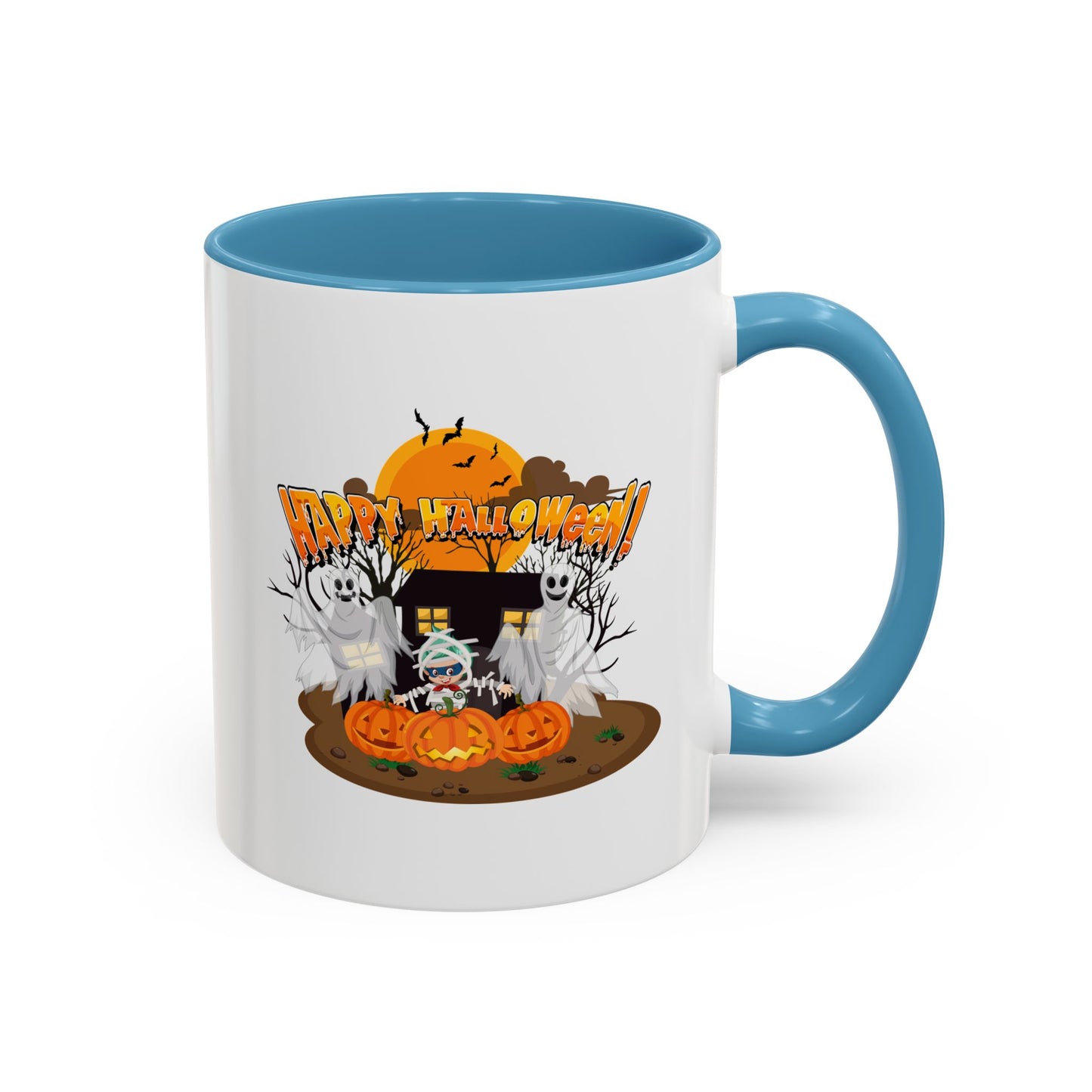 Accent Coffee Mug - Super kiddo with ghost