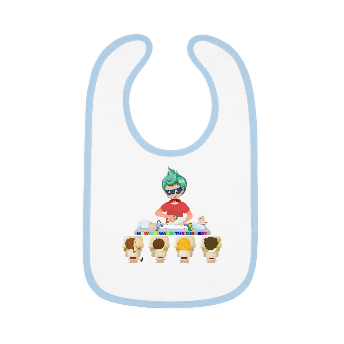 Baby Bib - Little kiddo teaching to wash dishes
