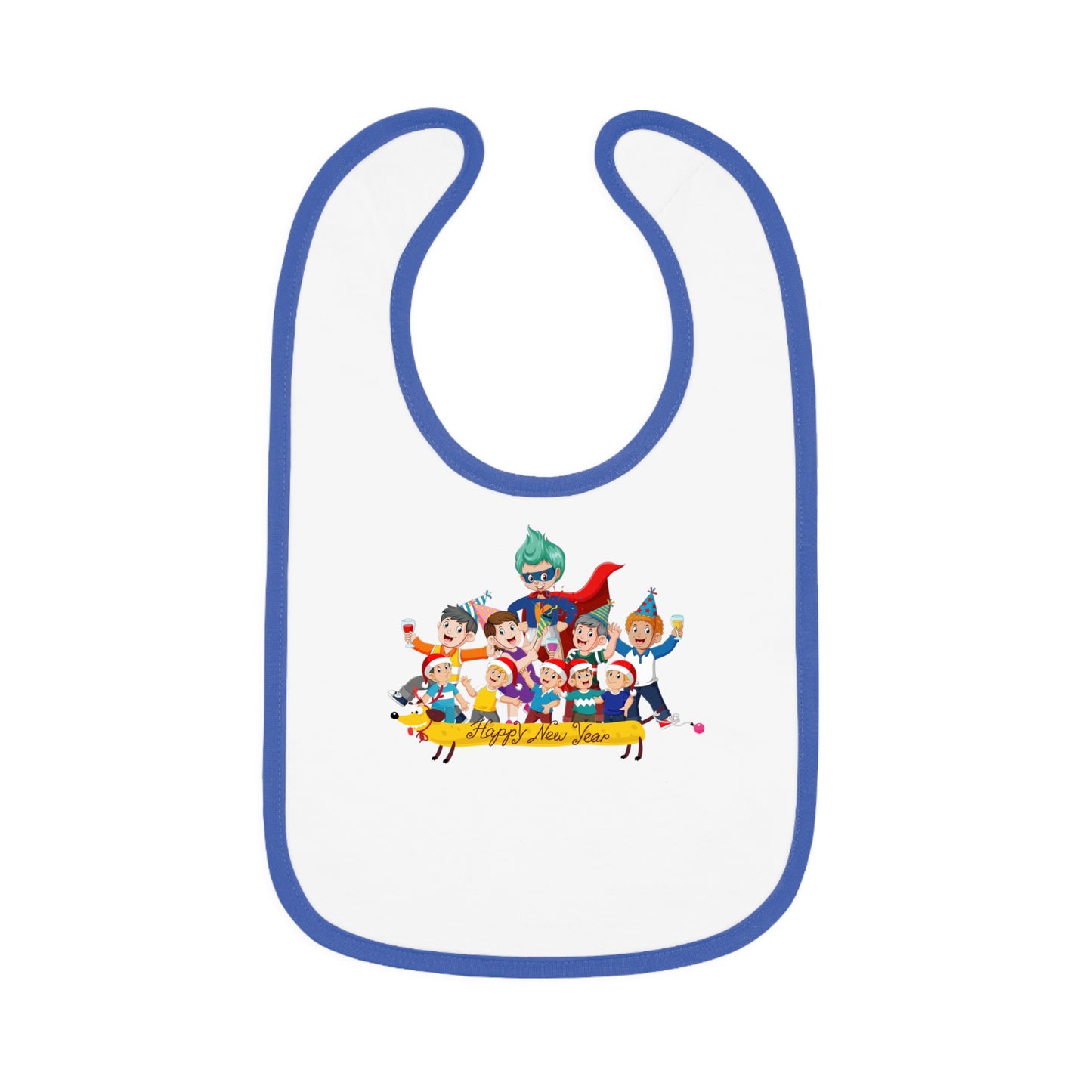 Baby Bib - Happy new year with friends