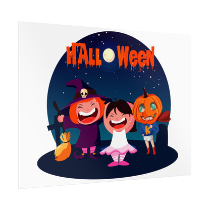 Rolled Posters - Super kiddo wearing pumpkin - [[{"value":"Wonderwear Kid"}]]