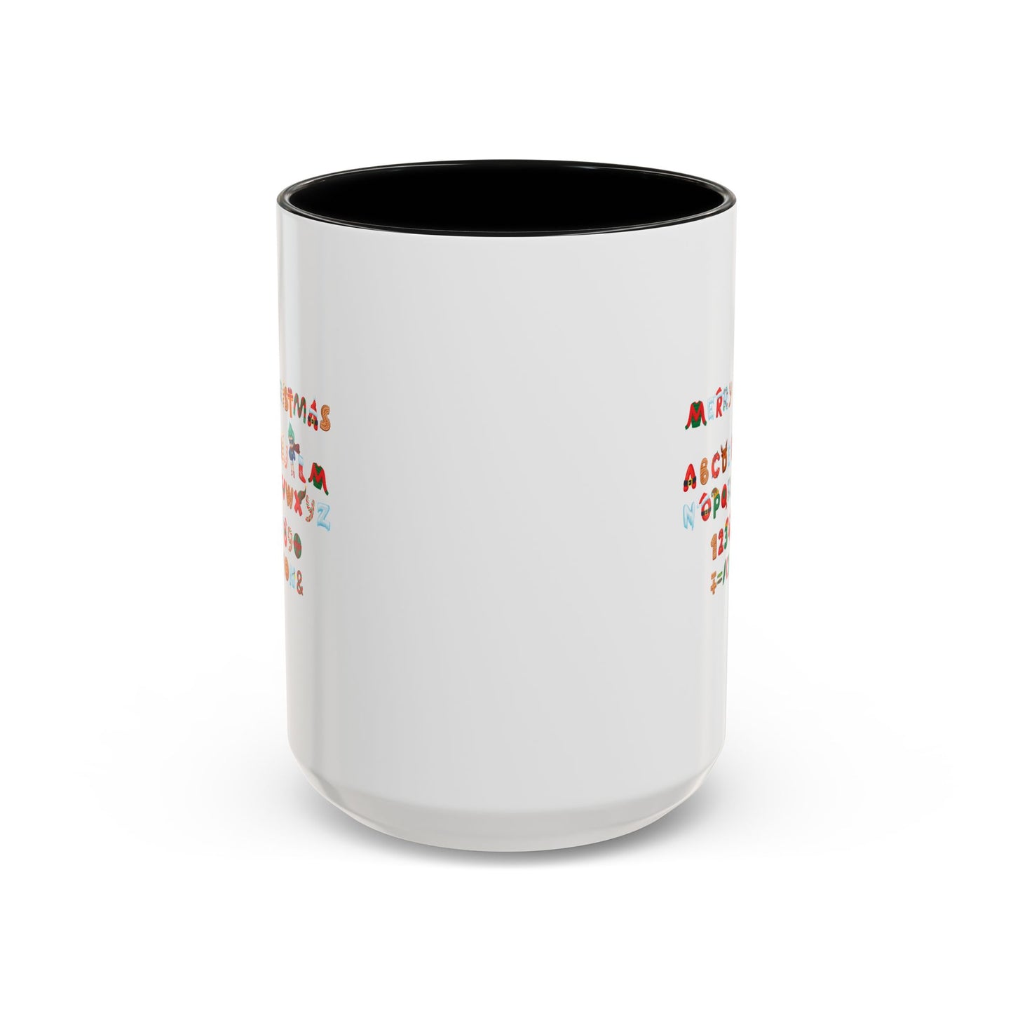 Accent Coffee Mug - Christmas alphabet