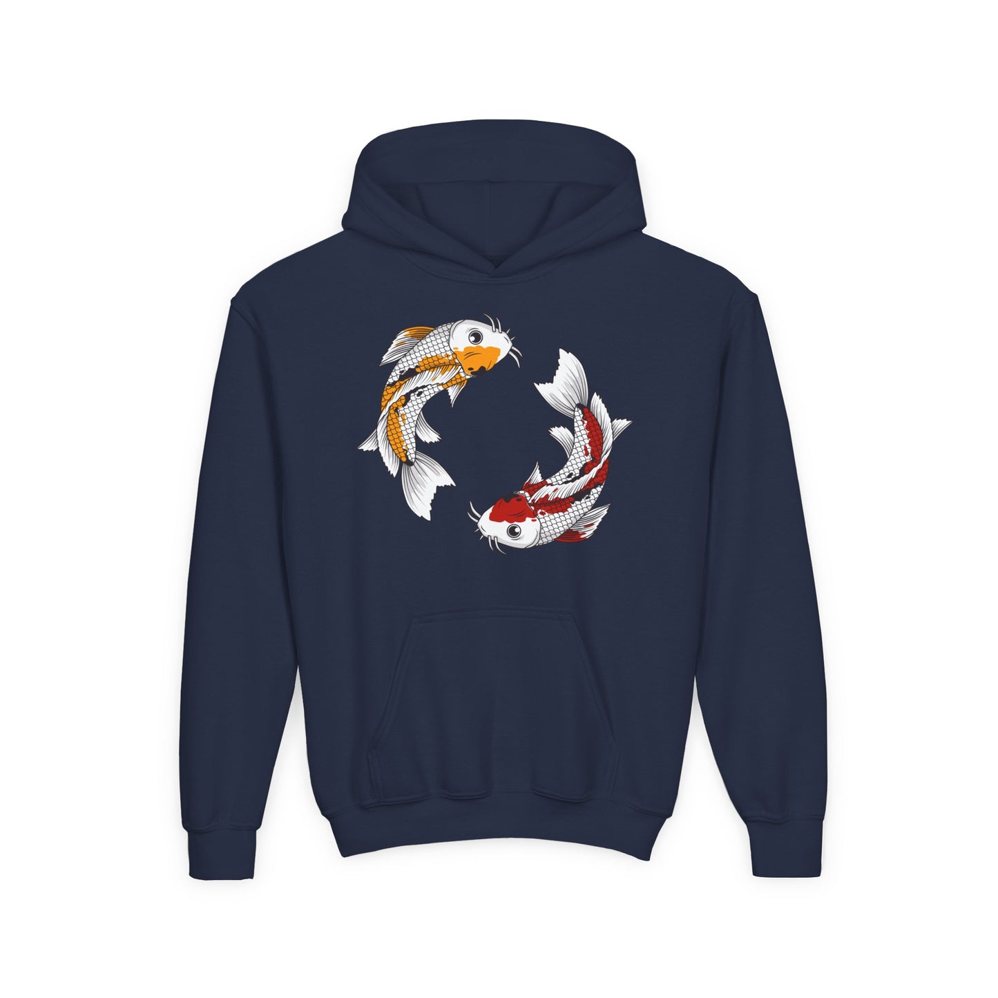 Youth Heavy Blend Hooded Sweatshirt - Koi fish