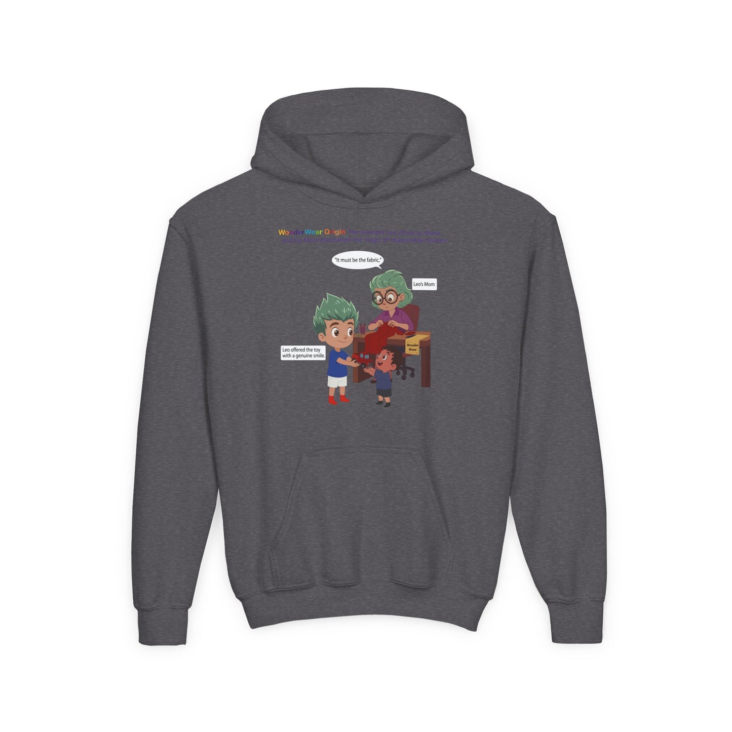Youth Heavy Blend Hooded Sweatshirt - WonderWear Origin