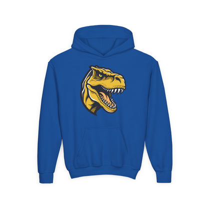 Youth Heavy Blend Hooded Sweatshirt - Tyrannosaurus rex Printify